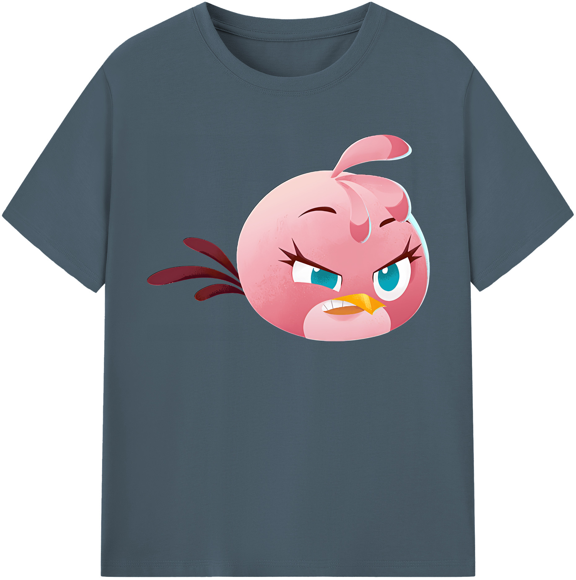 （画像用） Angry Birds アングリーバード 綿100％半袖Tシャツ（フロントプリント）